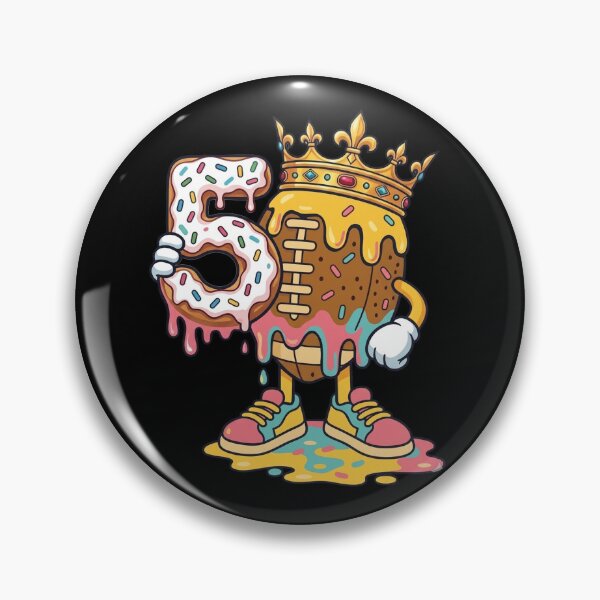 Item preview, Football 5th Birthday Ice Cream Drip Five Year Old designed and sold by KIROSALS.