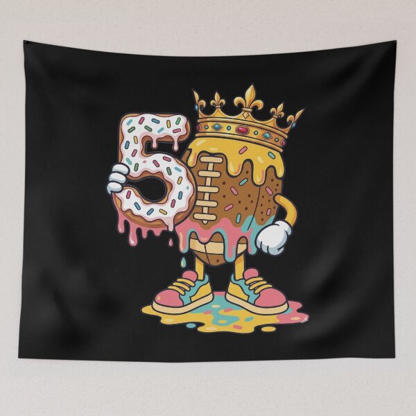 Item preview, Football 5th Birthday Ice Cream Drip Five Year Old designed and sold by KIROSALS.