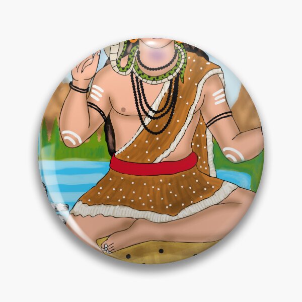 Artikelvorschau, Mahadev – Illustration zur Meditation des Hindu-Gottes entworfen und verkauft von Harshit_Digital_Arts.
