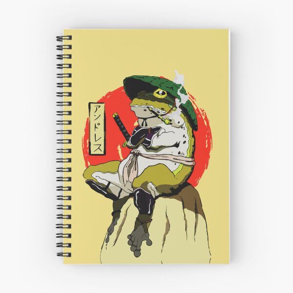Item preview, Japanese Samurai Frog with Red Sun designed and sold by RamyGallery.