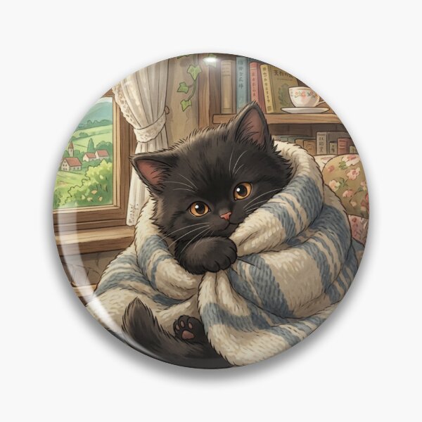 Item preview, cold black cat designed and sold by Sorteada.
