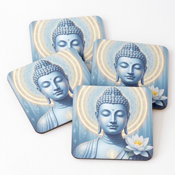 Item preview, Buddha Meditation Blue Zen Spiritual Wall Art designed and sold by PixorStudio.