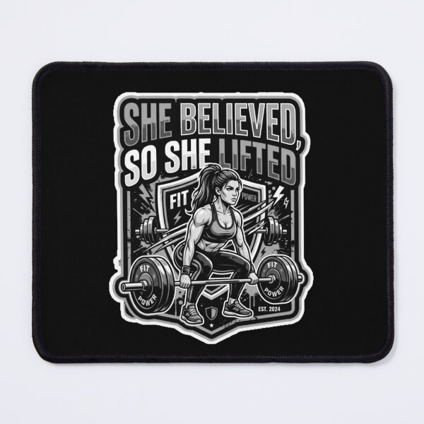 Item preview, Motivational Gym Girl Weightlifting Shield Design designed and sold by TITAN AESTHETICS .