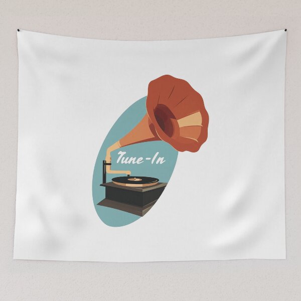 Item preview, Gramophone Tune In Retro Music Vibes designed and sold by FWLKIT.