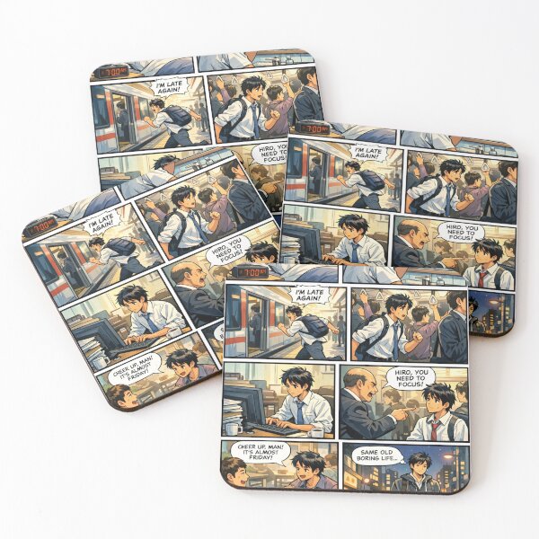 Item preview, Traveling Comic Strip, Hiro's Relatable Journey designed and sold by Uniqueartai.