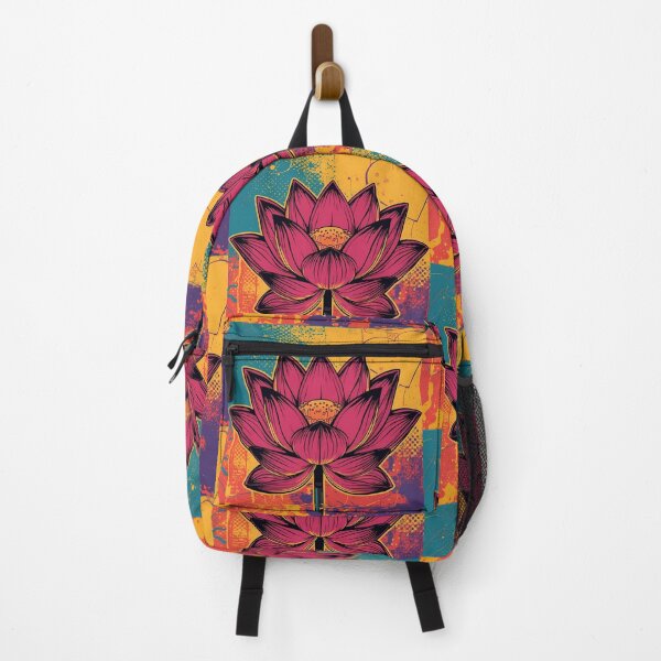 Item preview, Neon Lotus Pop Art – Vibrant Modern Asian Flower Design designed and sold by VibranPalette.