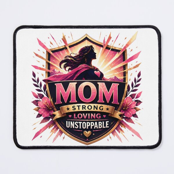 Item preview, Mom, Strong, Loving, Unstoppable designed and sold by RisingWolfStudio.