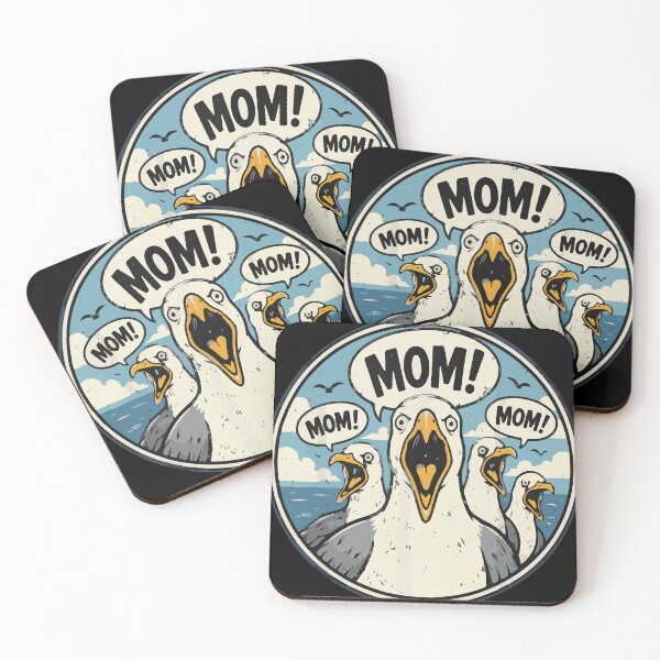 Item preview, Funny Seagull Mom Mom Ocean Life Mother's Day Bird Animal T-Shirt designed and sold by Mega Foo.