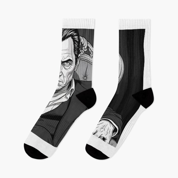 Item preview, Noir Mafia Boss Portrait Vintage Black White Art designed and sold by PixorStudio.