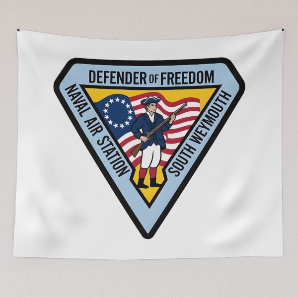 Item preview, NAS South Weymouth Defender of Freedom Naval Air Station Patch designed and sold by CharlieDesings.