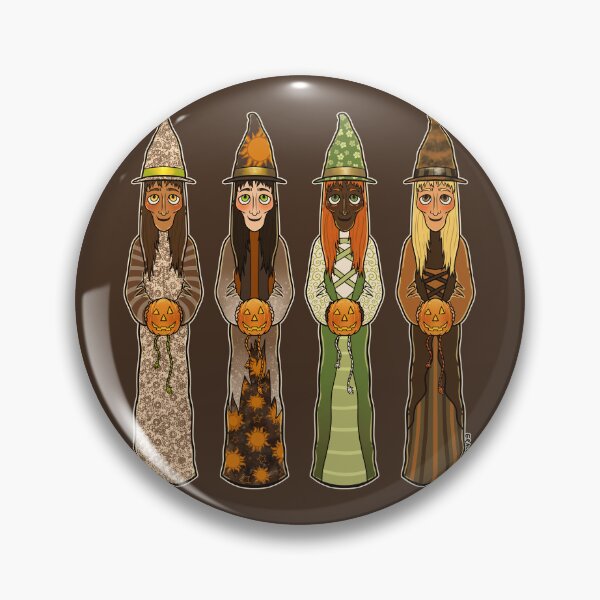 Item preview, Cottagecore Well Dressed Witches designed and sold by JanGrackle.
