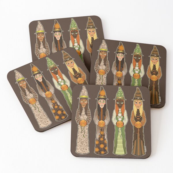 Item preview, Cottagecore Well Dressed Witches designed and sold by JanGrackle.