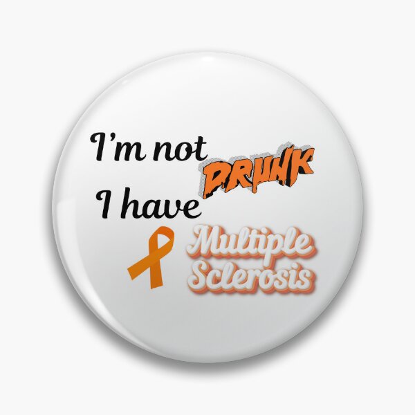 Item preview, I'm Not Drunk I Have Multiple Sclerosis Funny MS Awareness T-Shirt - Orange Ribbon designed and sold by DonnaRaine.