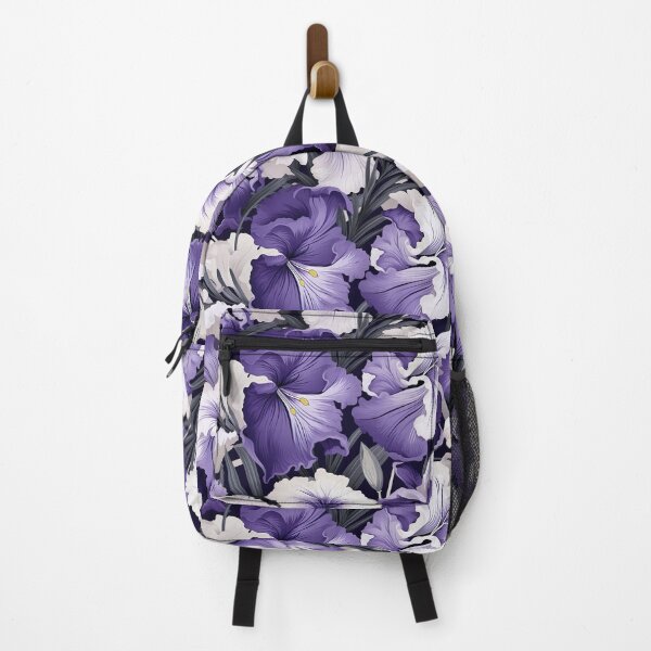 Item preview, Purple Iris flower pattern designed and sold by Leylita Design.