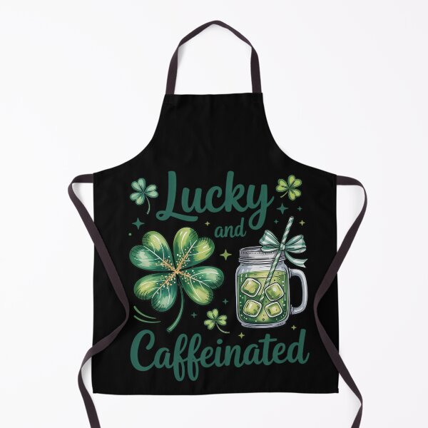 Item preview, Lucky and Caffeinated St Patricks Day designed and sold by BlassmausArt.
