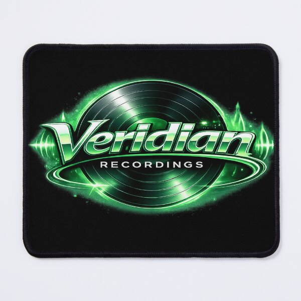 Item preview, Veridian Recordings – Neon Pulse Vinyl Logo designed and sold by DarlingCharlene.