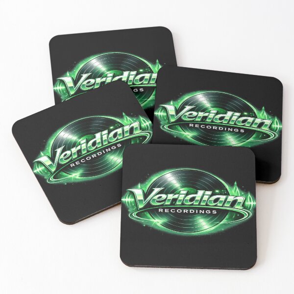 Item preview, Veridian Recordings – Neon Pulse Vinyl Logo designed and sold by DarlingCharlene.