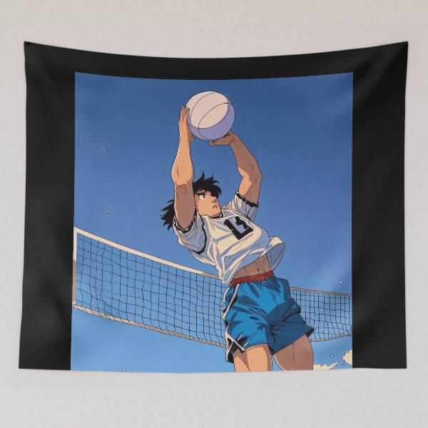 Item preview, Anime Retro  Voleyball Setter 80s VIntage high jump Japan designed and sold by TBestretroShop.