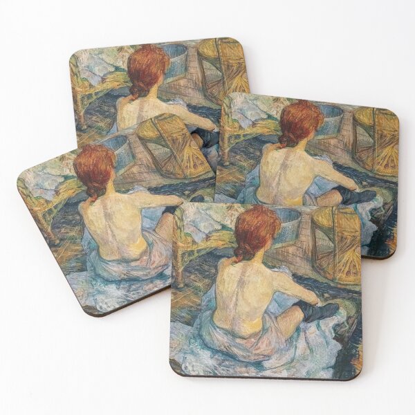 Item preview, Impressionist Painting Vintage Woman Bathing Scene for Fine Art Lovers designed and sold by RickE.