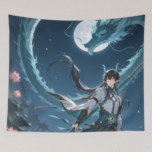 Item preview, Dan Heng Honkai Star Rail Lotus Spear Moonlight designed and sold by TanglenRabbit.