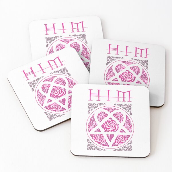 Item preview, Heartagram Him Band Tee Heartagram Tee Pink  designed and sold by AutomaticTaxi.