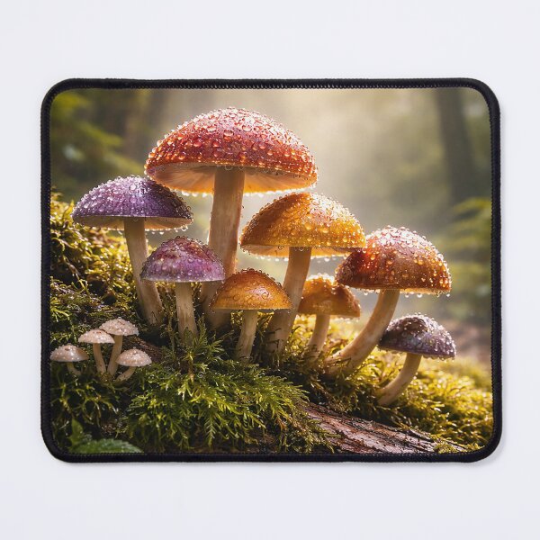 Item preview, Dew-Kissed Forest Mushrooms designed and sold by Pixel Junkies Studio.