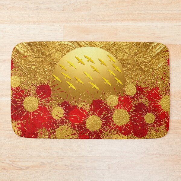 Item preview, Luxury Gold Abstract Sun Birds Modern Wall Art designed and sold by PixorStudio.