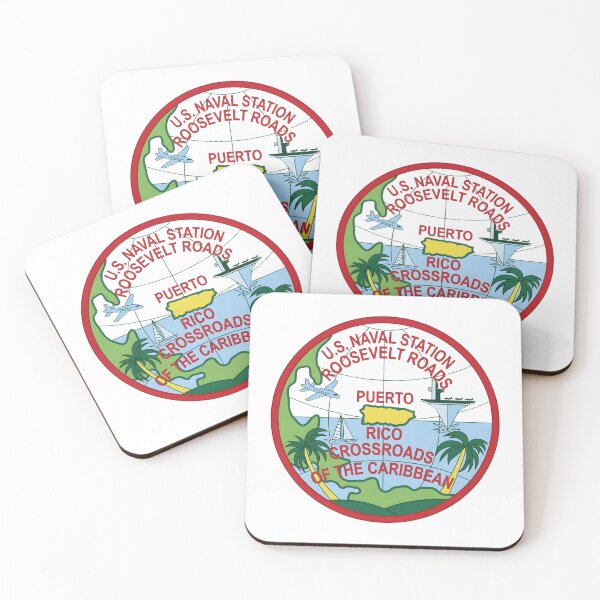 Item preview, U.S. Naval Station Roosevelt Roads Puerto Rico Crossroads of the Caribbean Emblem designed and sold by CharlieDesings.