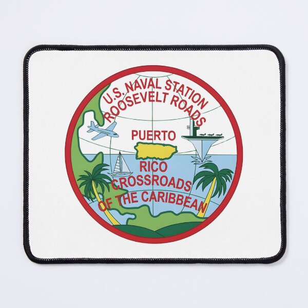 Item preview, U.S. Naval Station Roosevelt Roads Puerto Rico Crossroads of the Caribbean Emblem designed and sold by CharlieDesings.