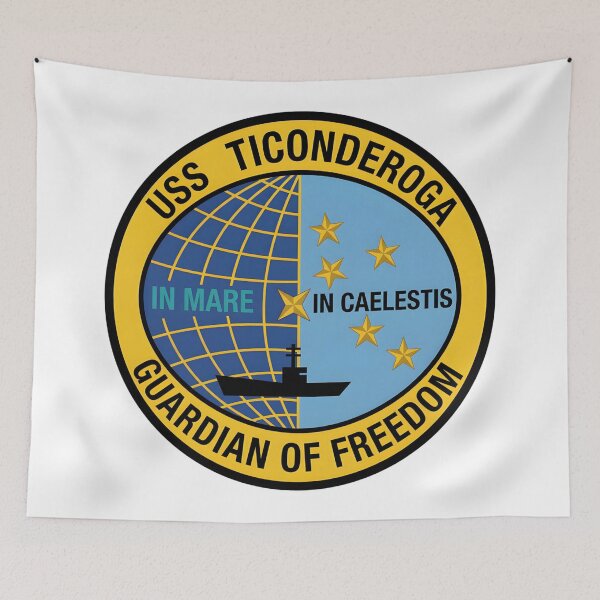 Item preview, USS Ticonderoga CG-47 Guardian of Freedom Guided Missile Cruiser Emblem designed and sold by CharlieDesings.