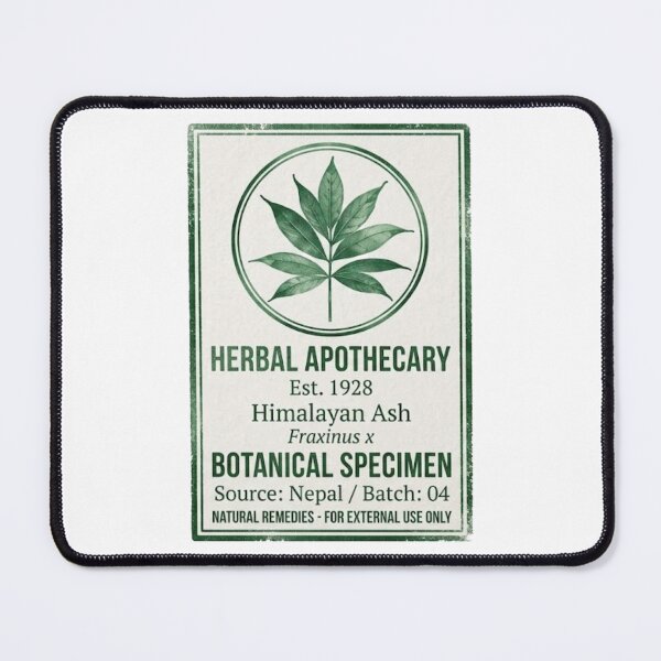 Item preview, Vintage Himalayan Ash Plant Stamp Botanical Label designed and sold by Digital Duniyah.