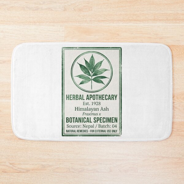 Item preview, Vintage Himalayan Ash Plant Stamp Botanical Label designed and sold by Digital Duniyah.