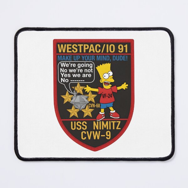 Item preview, USS Nimitz CVN-68 WESTPAC 1991 Deployment Patch designed and sold by CharlieDesings.