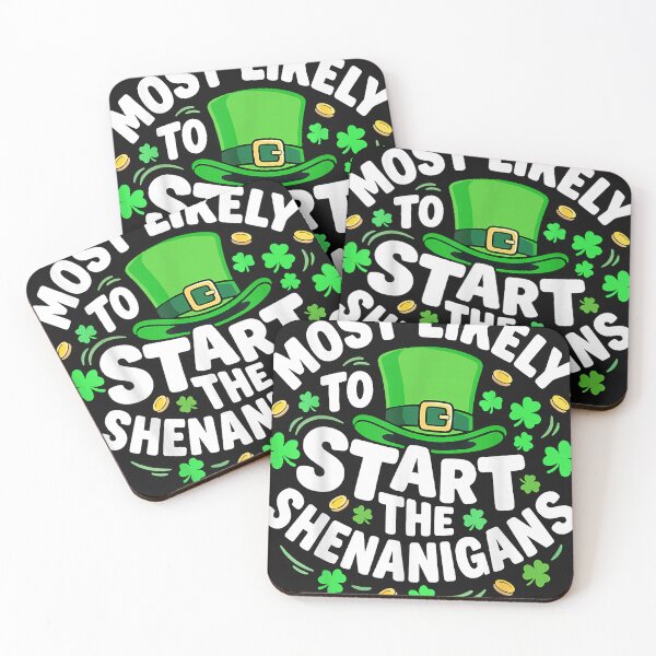 Item preview, Most Likely to Start Shenanigans Green Hat Luck designed and sold by bunngu2020.