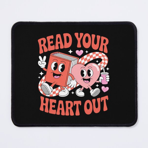 Item preview, Read Your Heart Out Valentine's Day Retro Teacher Bookish designed and sold by BlassmausArt.