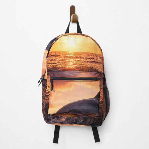 Item preview, Sunset Dance of Dolphins designed and sold by Pixel Junkies Studio.