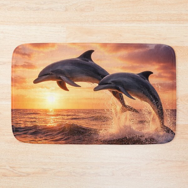 Item preview, Sunset Dance of Dolphins designed and sold by Pixel Junkies Studio.