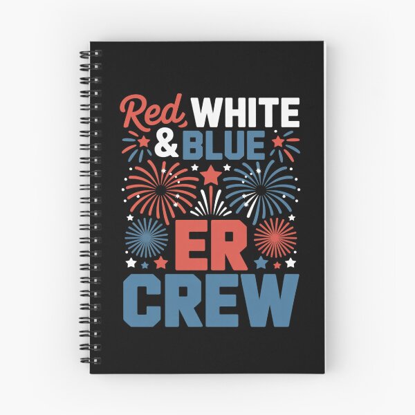 Item preview, Red White Blue ER Crew Firework 4th Of July Emergency Room designed and sold by BlassmausArt.