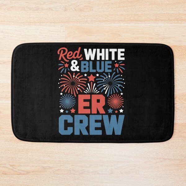 Item preview, Red White Blue ER Crew Firework 4th Of July Emergency Room designed and sold by BlassmausArt.