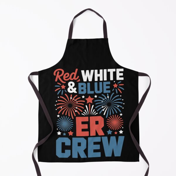 Item preview, Red White Blue ER Crew Firework 4th Of July Emergency Room designed and sold by BlassmausArt.