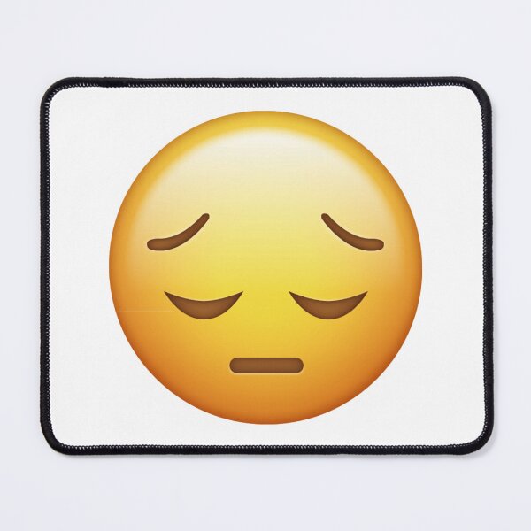 Item preview, Pensive Sad Emoji Lonely Reflective Mood designed and sold by Tom-Riley.