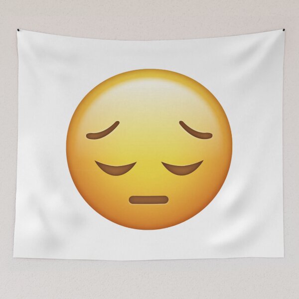 Item preview, Pensive Sad Emoji Lonely Reflective Mood designed and sold by Tom-Riley.