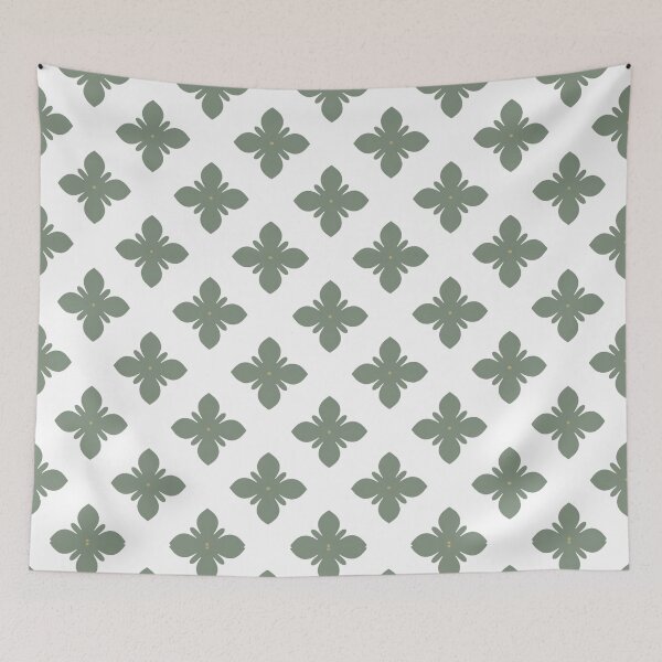 Item preview, Minimal Sage Floral Pattern designed and sold by yara.lahdo.