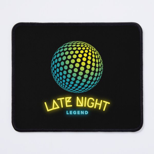 Item preview, Late Night Legend Disco Ball - Underdog Quirky Witty Funny Cool Minimalist Typography designed and sold by GraTEEtude.