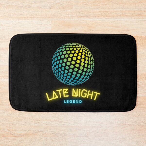 Item preview, Late Night Legend Disco Ball - Underdog Quirky Witty Funny Cool Minimalist Typography designed and sold by GraTEEtude.