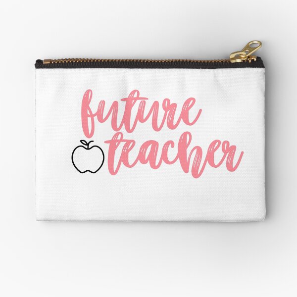 Future Teacher Sticker Zipper Pouch