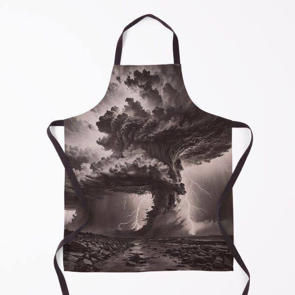 Item preview, Dramatic Lightning Storm Over Rocky Shoreline Wall Art designed and sold by BeautifulVirtues.