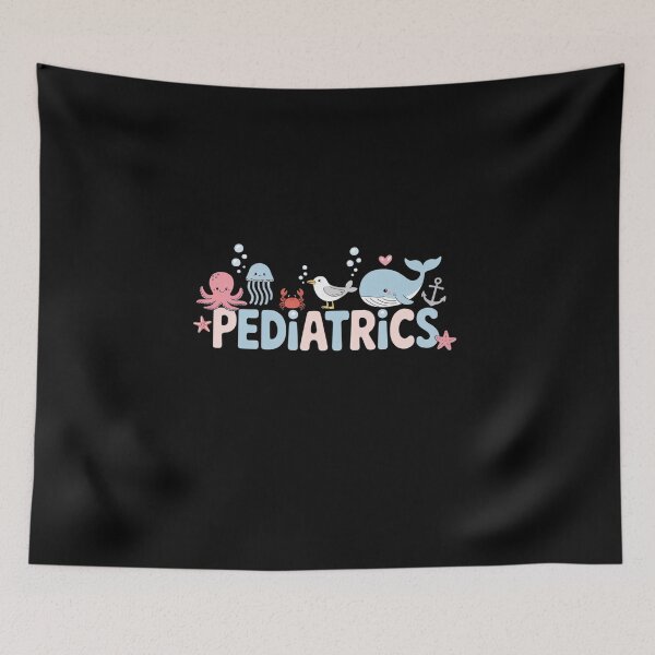Item preview, Summer Sea Animal Pediatrics Nurse PEDS RN Pediatrician designed and sold by BlassmausArt.