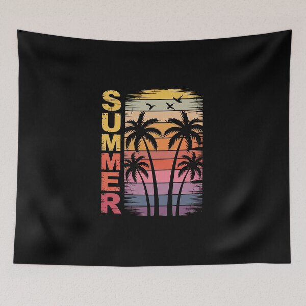 Artikelvorschau, Sommer Palmen Meer Retro Strand Sommer entworfen und verkauft von BlassmausArt.