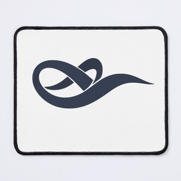 Item preview, Navy Blue Fluid Ribbon Swirl - Abstract Minimalist Wave designed and sold by okalharbi.